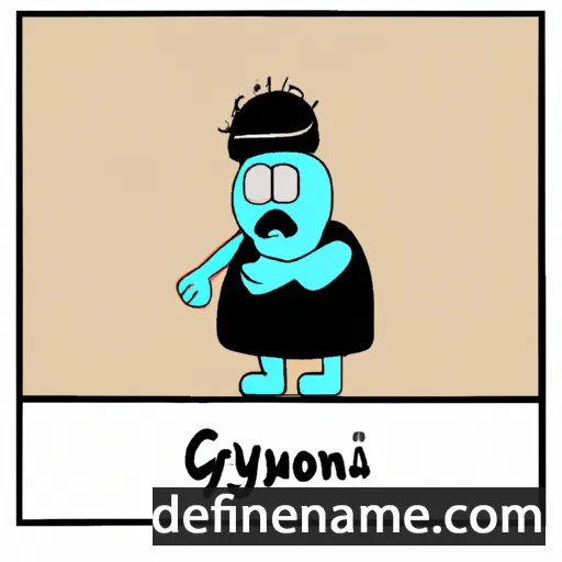 cartoon of the name G'oyibniyoz