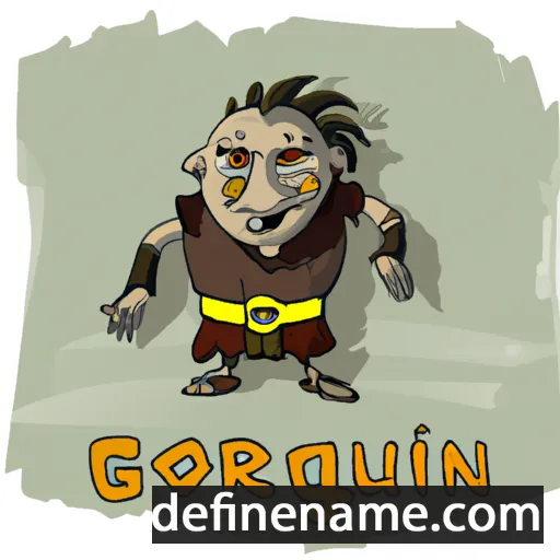 cartoon of the name Goriun