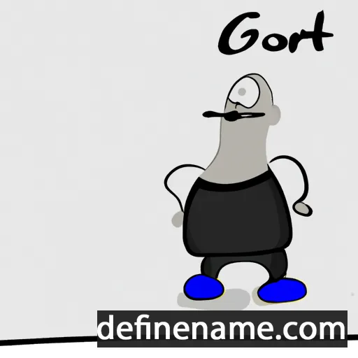 cartoon of the name Gotárd