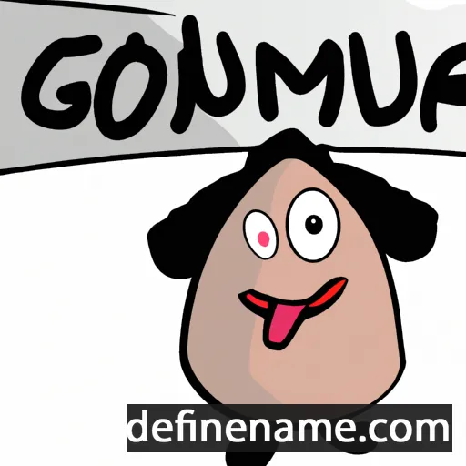 cartoon of the name Goumang