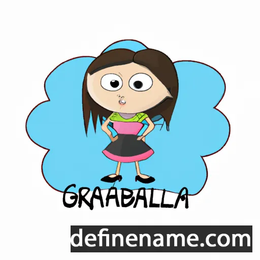 cartoon of the name Grabriela