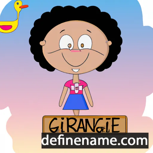 cartoon of the name Graciane