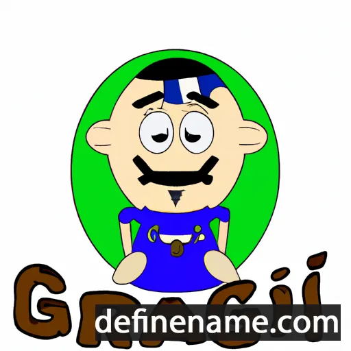 cartoon of the name Gracijan