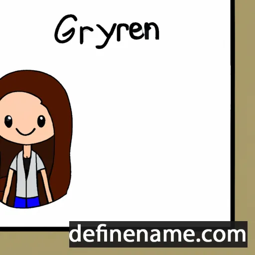 cartoon of the name Graelynn