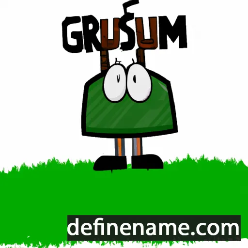 cartoon of the name Grasmund