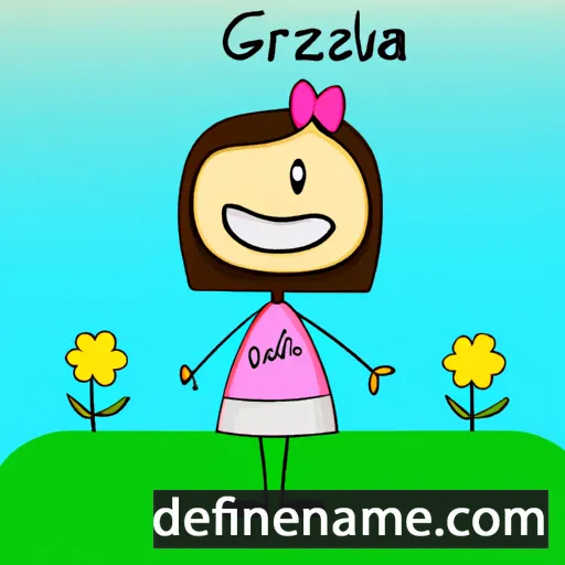 cartoon of the name Graziela