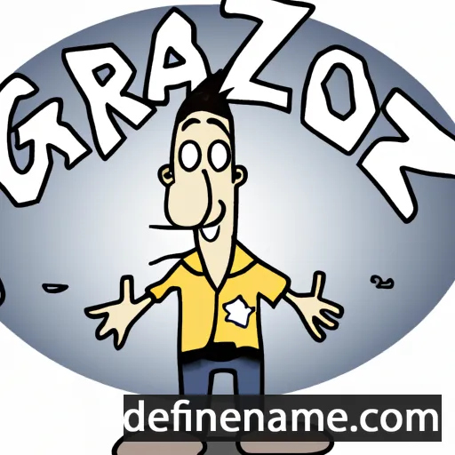 cartoon of the name Grazio