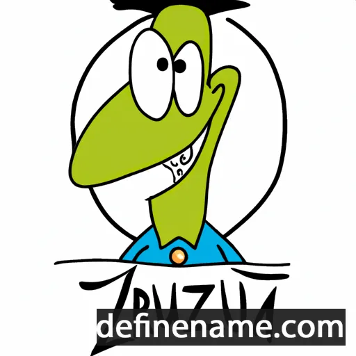 cartoon of the name Grazzju