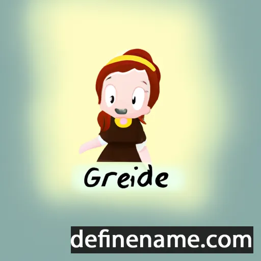 cartoon of the name Gréidel