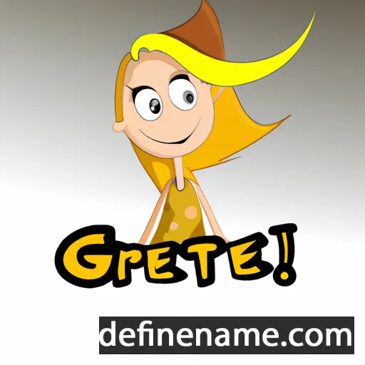 cartoon of the name Gréti