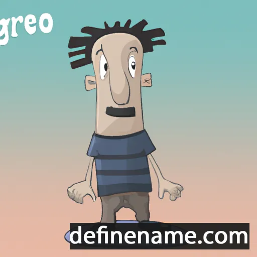 cartoon of the name Gregori