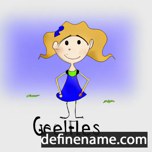 cartoon of the name Gretelis