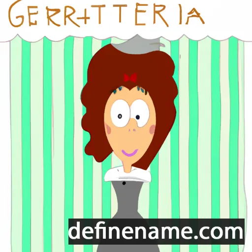 cartoon of the name Grettina