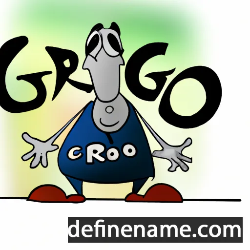 cartoon of the name Grgo