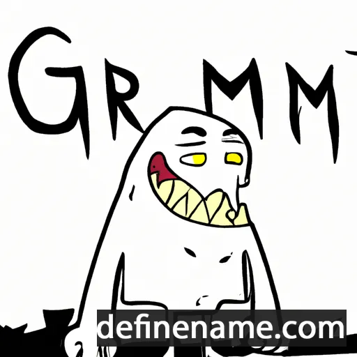 cartoon of the name Grim