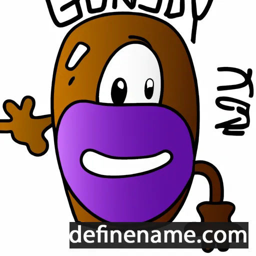 cartoon of the name Gudný