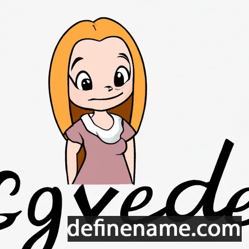 cartoon of the name Gudveig