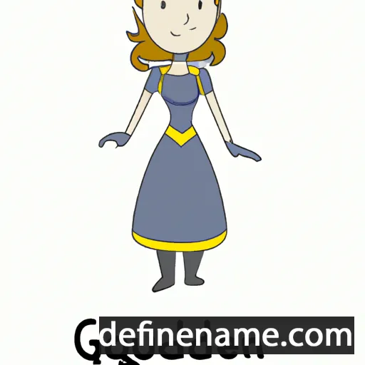 cartoon of the name Guendolyn