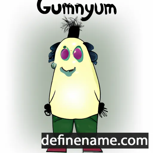 cartoon of the name G'ulomniyoz