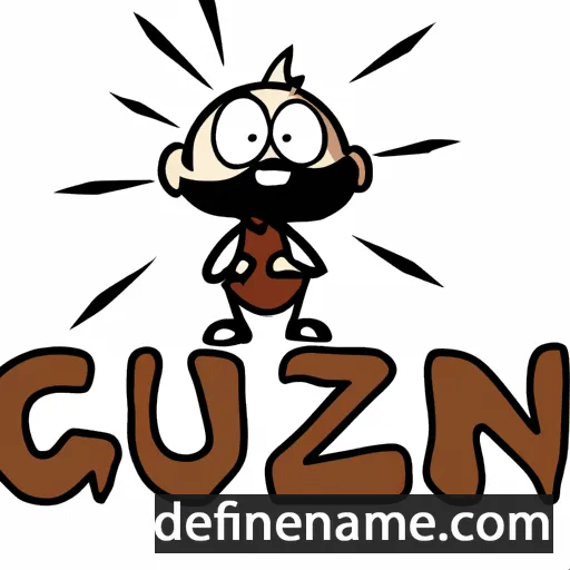 cartoon of the name Güzin