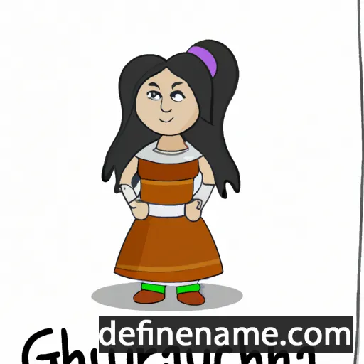 cartoon of the name Gulchora