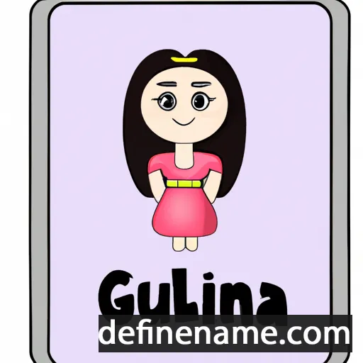 cartoon of the name Guliana