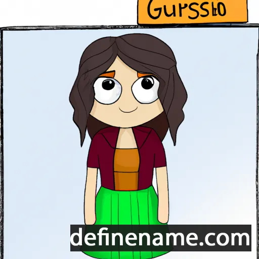 cartoon of the name Gulsara