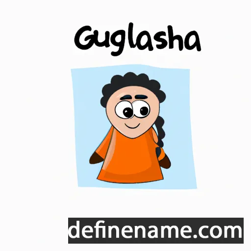 cartoon of the name Gulshara