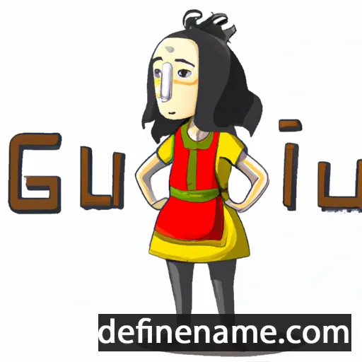 cartoon of the name Guluun