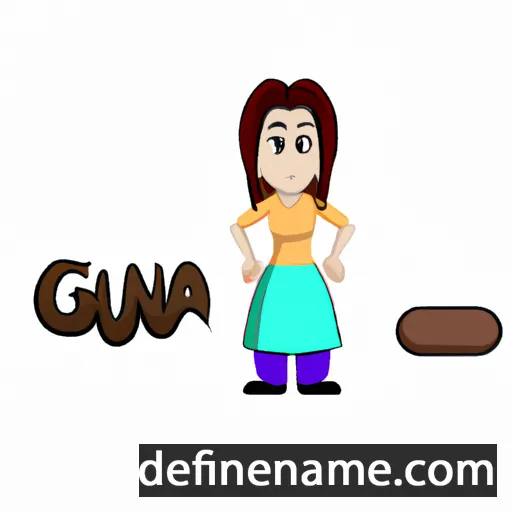 cartoon of the name Guna