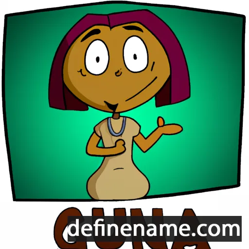 cartoon of the name Guna