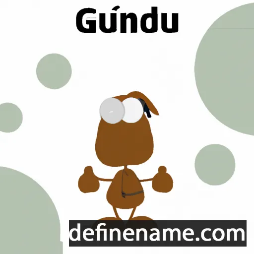 cartoon of the name Gund