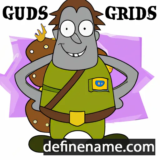 cartoon of the name Gundars