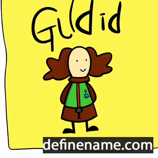 cartoon of the name Gunild