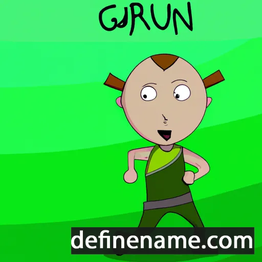 cartoon of the name Gunnrún