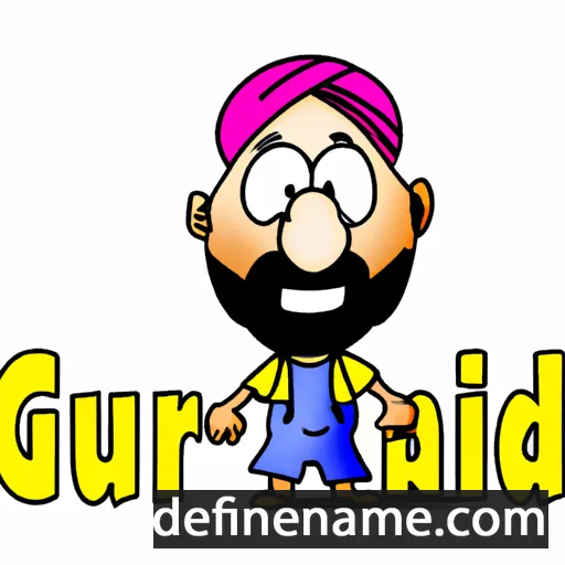 cartoon of the name Gurinder