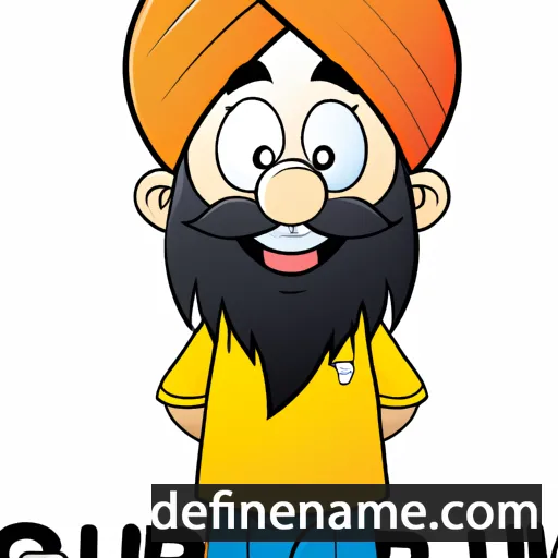 cartoon of the name Gurmukh