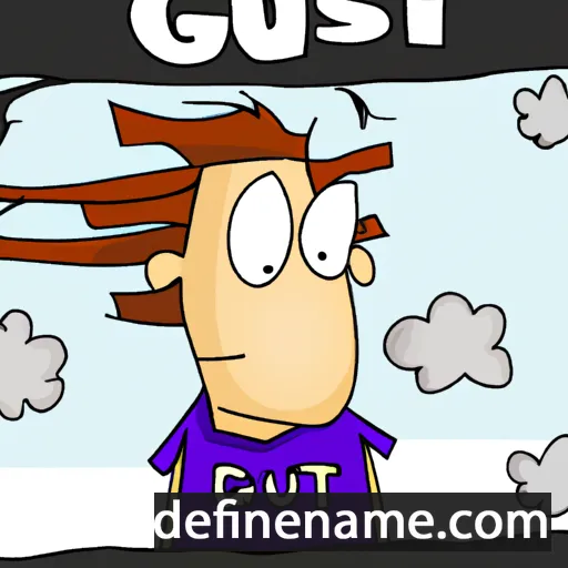 cartoon of the name Gust