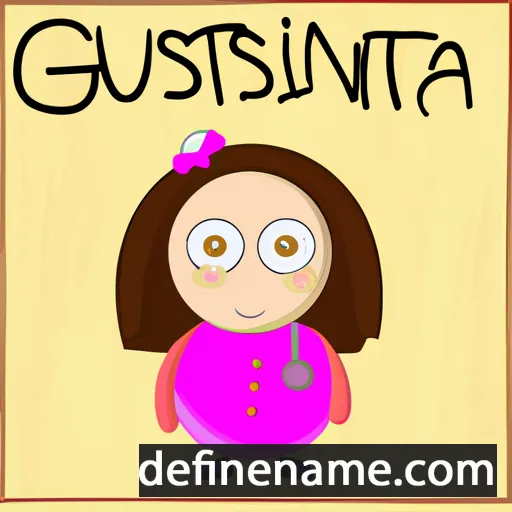 Gustina cartoon