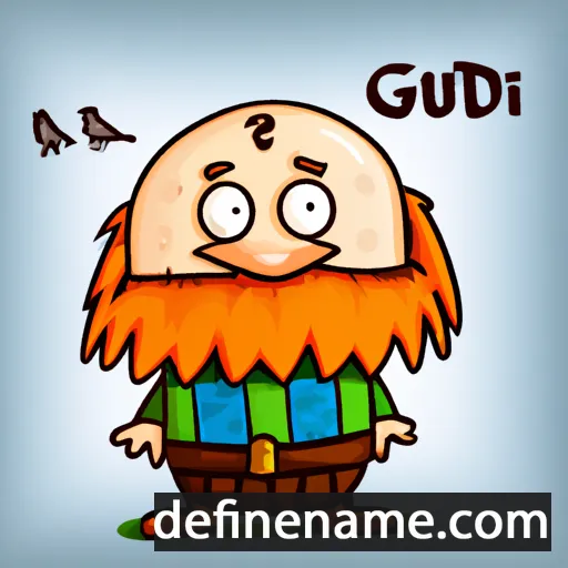 cartoon of the name Guðdís