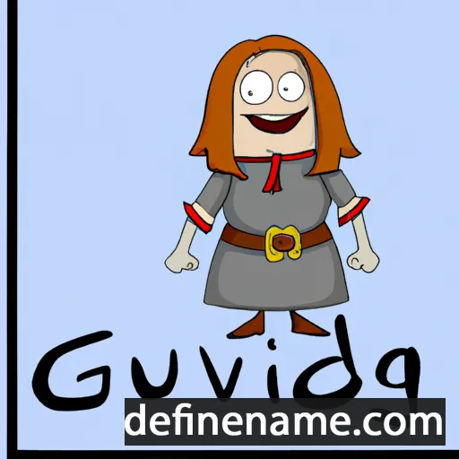 cartoon of the name Guðveig