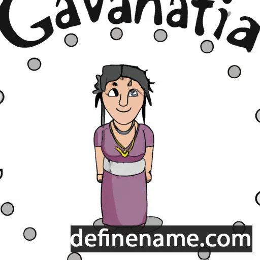 cartoon of the name Gvantsa