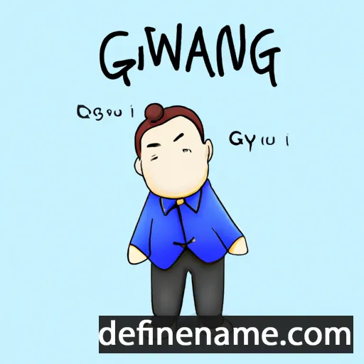 cartoon of the name Gwang-nim