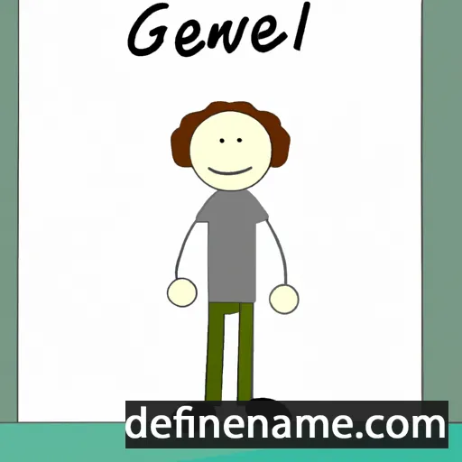 cartoon of the name Gwenael