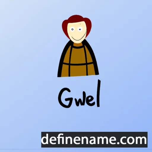 cartoon of the name Gwenaell