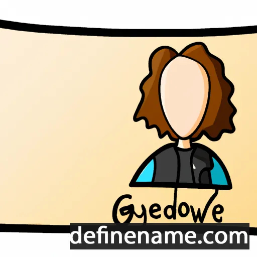 cartoon of the name Gwendolyne