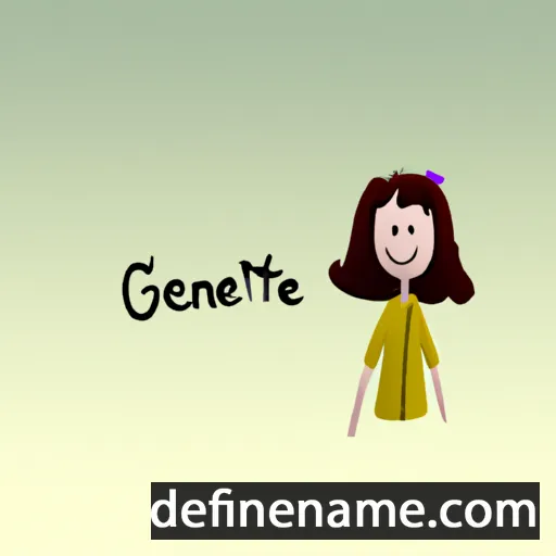 cartoon of the name Gwenette