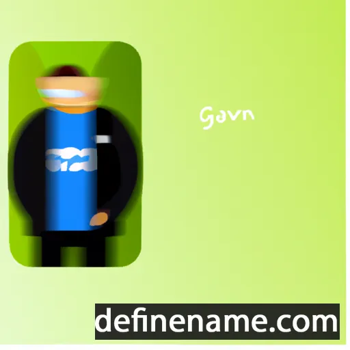 cartoon of the name Gwenez