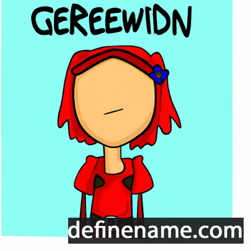 cartoon of the name Gwenvred