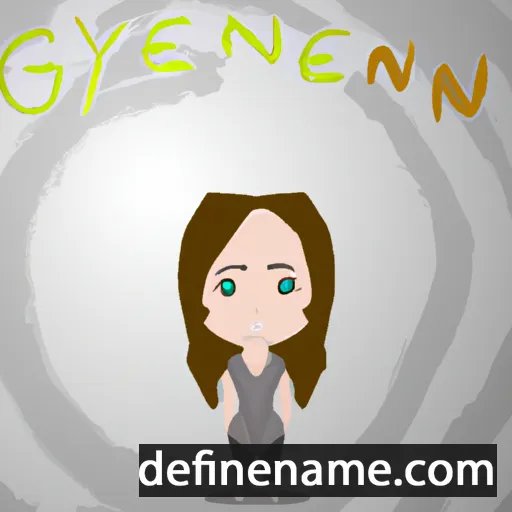 cartoon of the name Gwenynen